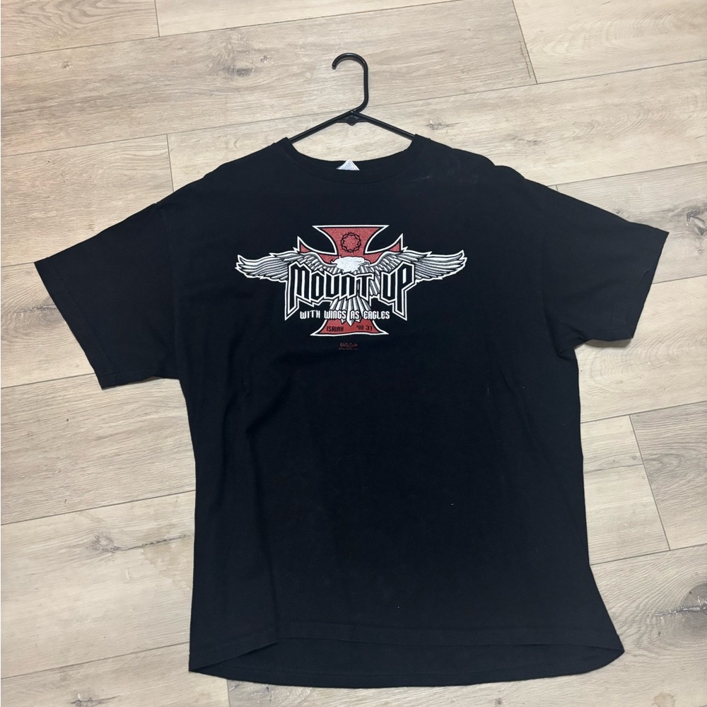 Down N Out Black Graphic Men's T-Shirt